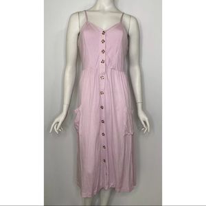 Good Luck Gem Pink Midi Dress
